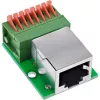 InLine 92505F laido jungtis RJ45 Cat.5e 8P8C / gnybtų blokas, 8 kontaktų, žalia