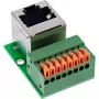 InLine 92505G laido jungtis RJ45 Cat.5e 8P8C / gnybtų blokas, 8 kontaktų, žalia