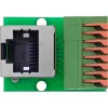 InLine 92505G laido jungtis RJ45 Cat.5e 8P8C / gnybtų blokas, 8 kontaktų, žalia