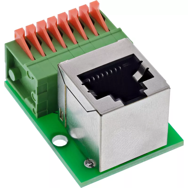 InLine 92505G laido jungtis RJ45 Cat.5e 8P8C / gnybtų blokas, 8 kontaktų, žalia