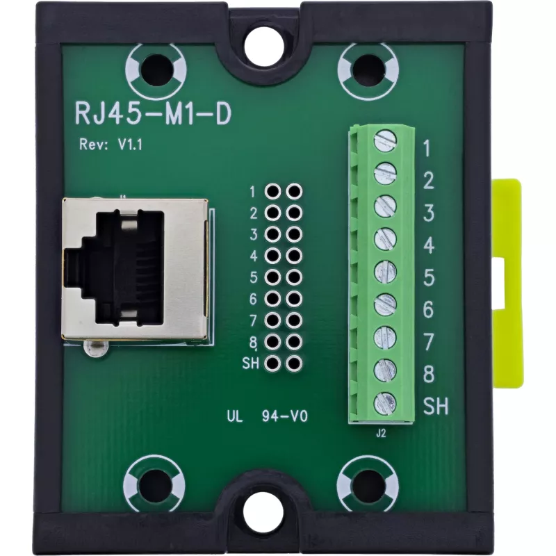 InLine 92505J laido jungtis RJ45 8P8C / gnybtų blokas, 9 kontaktų Juoda, Žalia