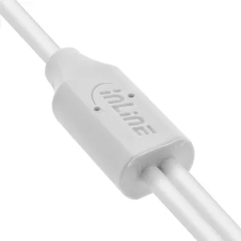 InLine 35122W USB laidas USB 2.0 2 m USB A 2 x USB C baltas