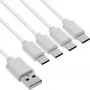InLine 35142W USB laidas USB 2.0 2 m USB A 4 x USB-C Balta