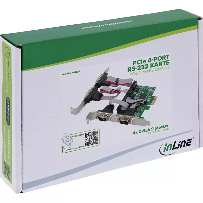 Sąsajos adapteris InLine 76619E — nuoseklaus / lygiagretaus ryšio priedas