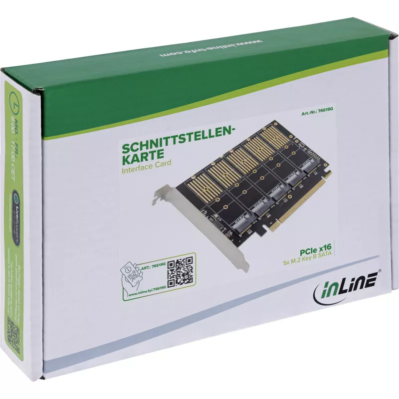 Sąsajos adapteris InLine 76619G — PCI/USB/serialinio ryšio modulis