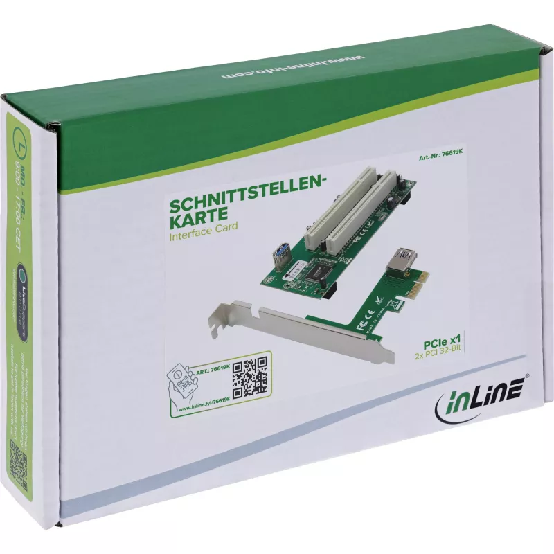 InLine 76619K sąsajos plokštė / adapteris, vidinis PCI