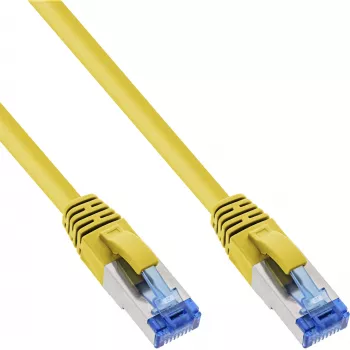 Tinklo kabelis InLine B-76807Y Cat6a S/FTP (S-STP) 7,5 m, RJ-45 į RJ-45, geltonas