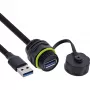 USB lyties keitiklio adapteris InLine 69927S — USB A moteriška į USB A moterišką