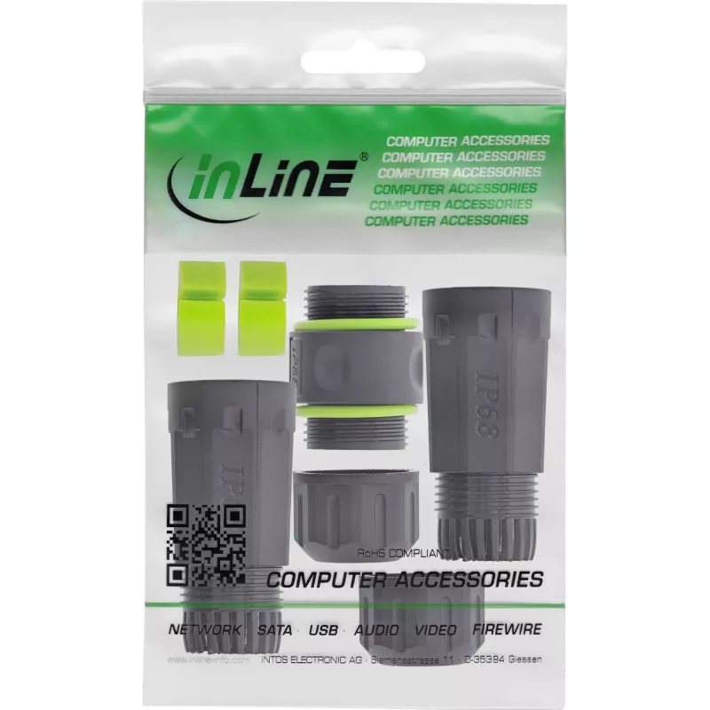 Lyties keitiklio adapteris InLine 69927H — RJ45 movos tipas (tinklo kabelio jungtis)