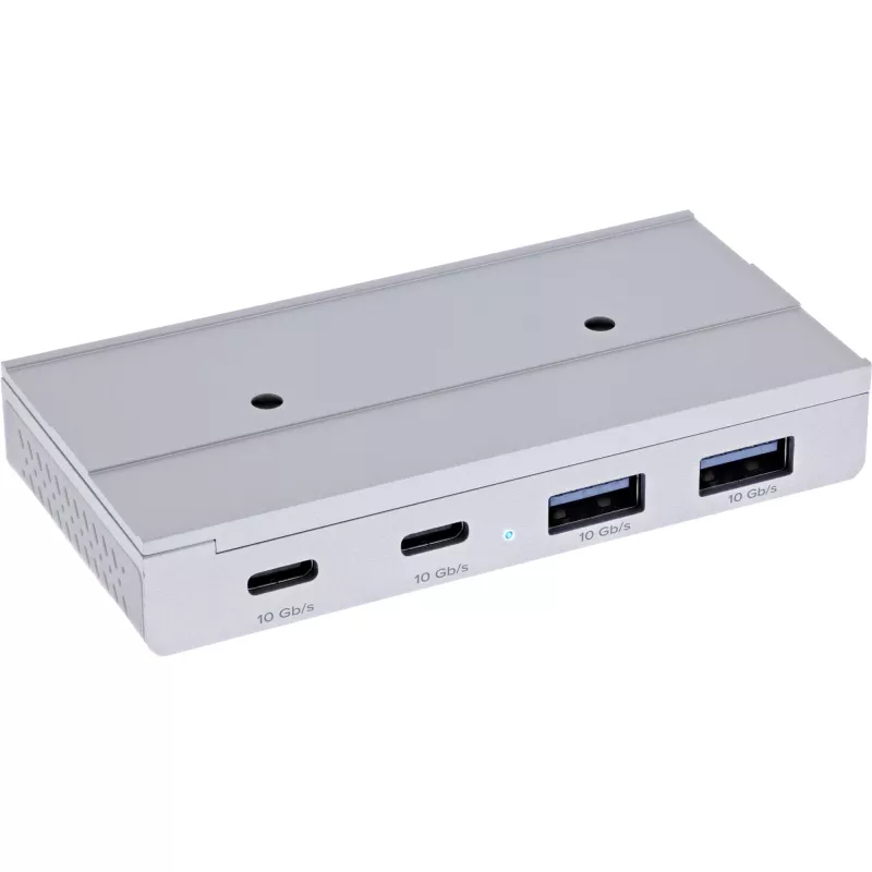 InLine 35395M sąsajos šakotuvas USB 3.2 Gen 2 (3.1 Gen 2) Type-C 10000 Mbit/s Sidabrinis