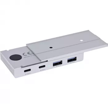 InLine 35395M sąsajos šakotuvas USB 3.2 Gen 2 (3.1 Gen 2) Type-C 10000 Mbit/s Sidabrinis