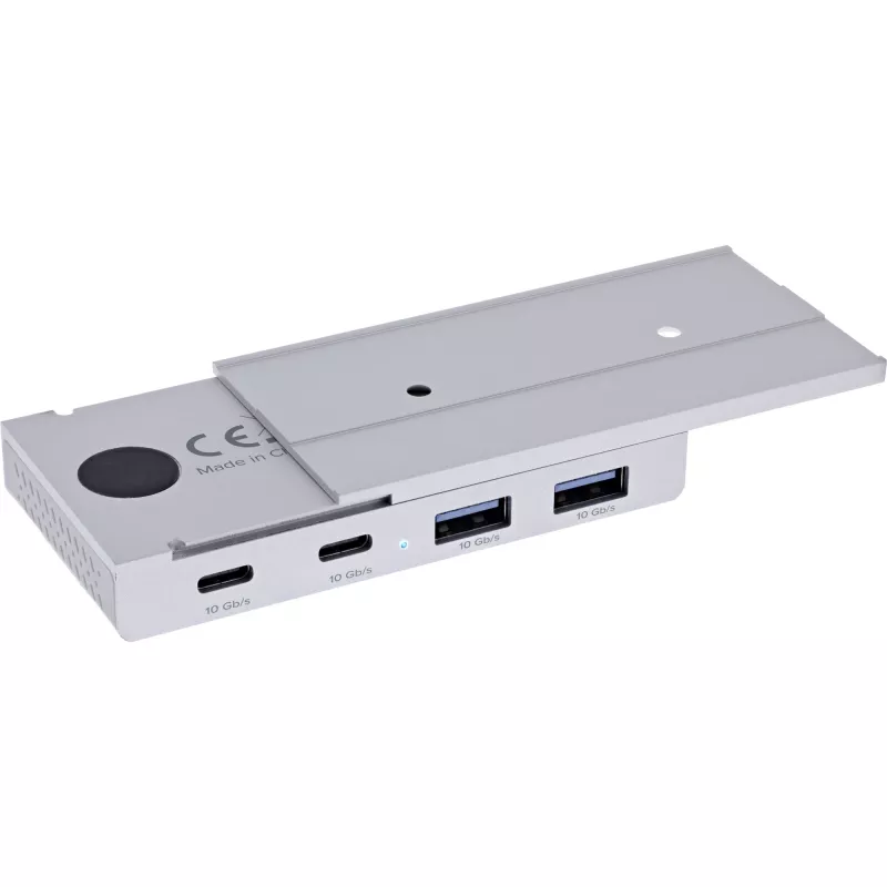 InLine 35395M sąsajos šakotuvas USB 3.2 Gen 2 (3.1 Gen 2) Type-C 10000 Mbit/s Sidabrinis
