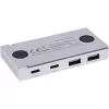 InLine 35395M sąsajos šakotuvas USB 3.2 Gen 2 (3.1 Gen 2) Type-C 10000 Mbit/s Sidabrinis