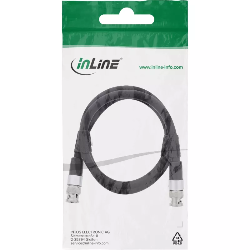 VGA kabelis InLine 10801S, analoginis vaizdo kabelis, svoris 88 g, matmenys A15×P15 mm