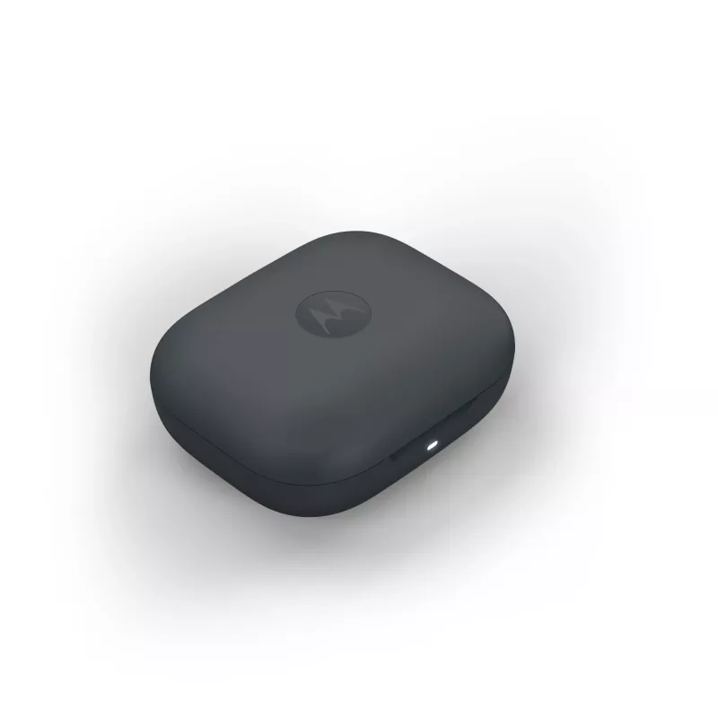 Ausinės MOTOROLA Moto Buds Bass TWS Bluetooth į ausis įdedamos skambučiams ir muzikai, juodos, 51 g