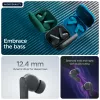 Ausinės MOTOROLA Moto Buds Bass TWS Bluetooth į ausis įdedamos skambučiams ir muzikai, juodos, 51 g