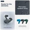 Ausinės MOTOROLA Moto Buds Bass TWS Bluetooth į ausis įdedamos skambučiams ir muzikai, juodos, 51 g