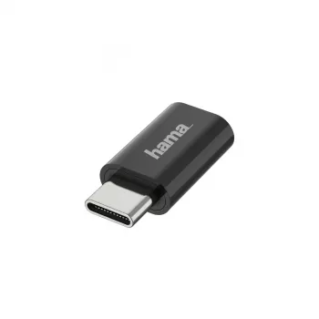 jungčių adapteris Hama 00200310 Micro USB į USB-C juoda