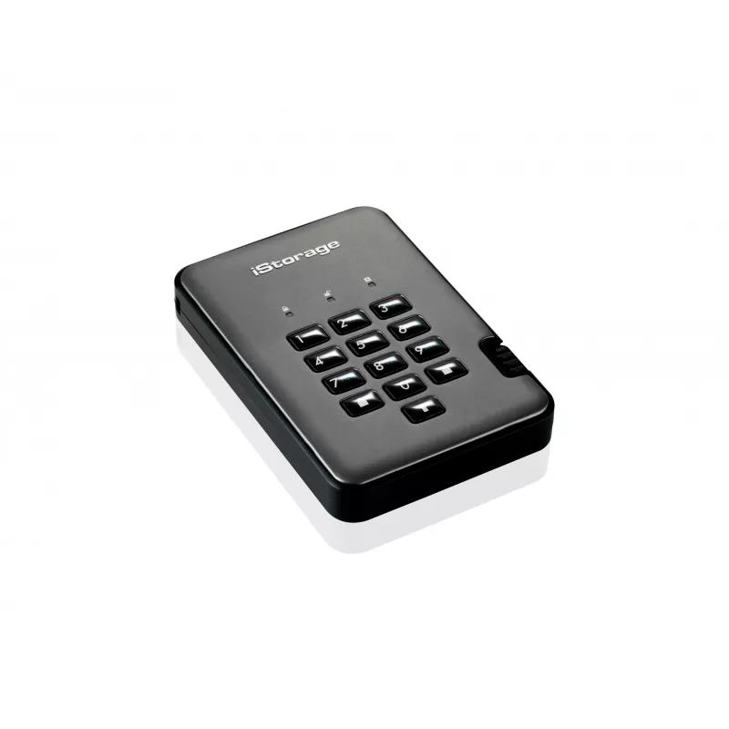 iStorage diskAshur PRO² HDD 4TB | Saugus nešiojamasis standusis diskas | FIPS 140-2 2 lygis, NCSC CPA, NLNCSA BSPA ir NATO riboto naudojimo | AES-XTS 256 bitų aparatinė šifravimo sistema | Apsaugotas PIN kodu | Nepriklausomas nuo OS ir platformos | Atitinka BDAR, TAA | Apsauga nuo brutalios jėgos atakų | Atsparus dulkėms / vandeniui