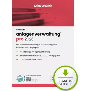 Lexware anlagenverwaltung pro 2025 „unbegrenzte Laufzeit“ atsisiuntimas, apskaita, 1 metai