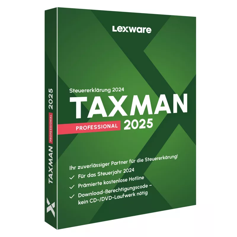 Lexware TAXMAN professional 2025 Mokesčių deklaravimas 1 licencija (-os)