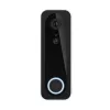 Vaizdo durų skambutis TRUST DOORCAM-3000, 3 MP, „Wi‑Fi“ 2,4 GHz, „MicroSD“ iki 256 GB, baterija/USB, juoda/baltas