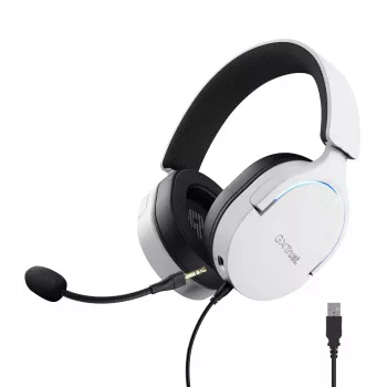 Trust GXT 490 FAYZO ausinės laidinės ant galvos Motociklams USB Type-A juoda, balta