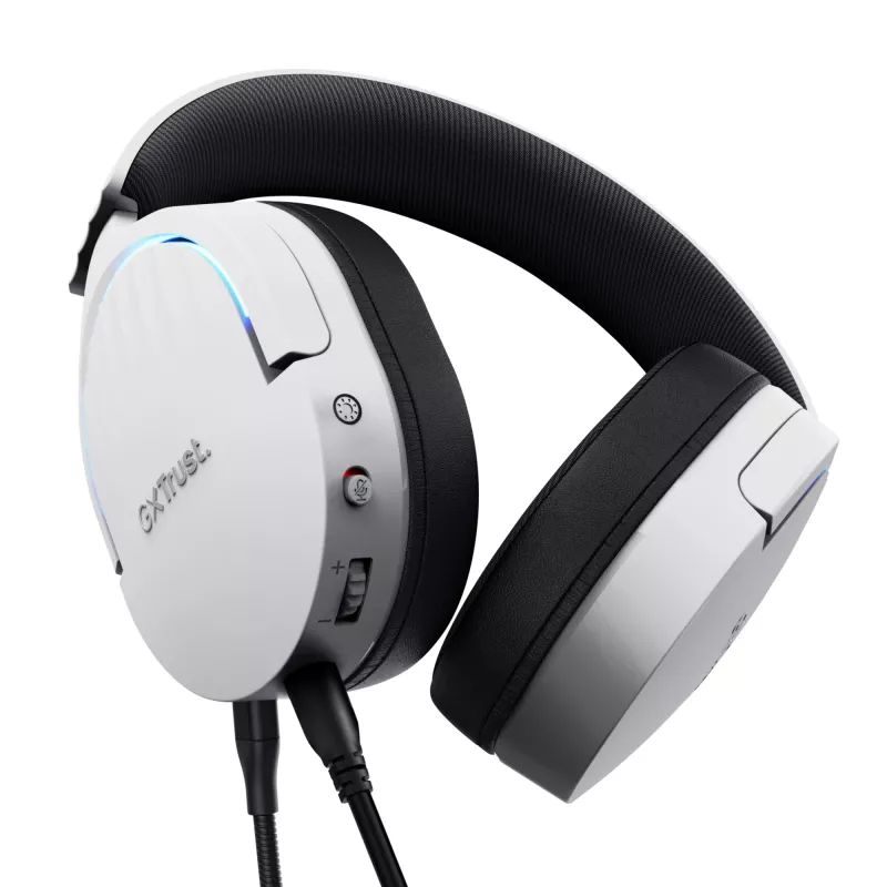 Trust GXT 490 FAYZO ausinės laidinės ant galvos Motociklams USB Type-A juoda, balta