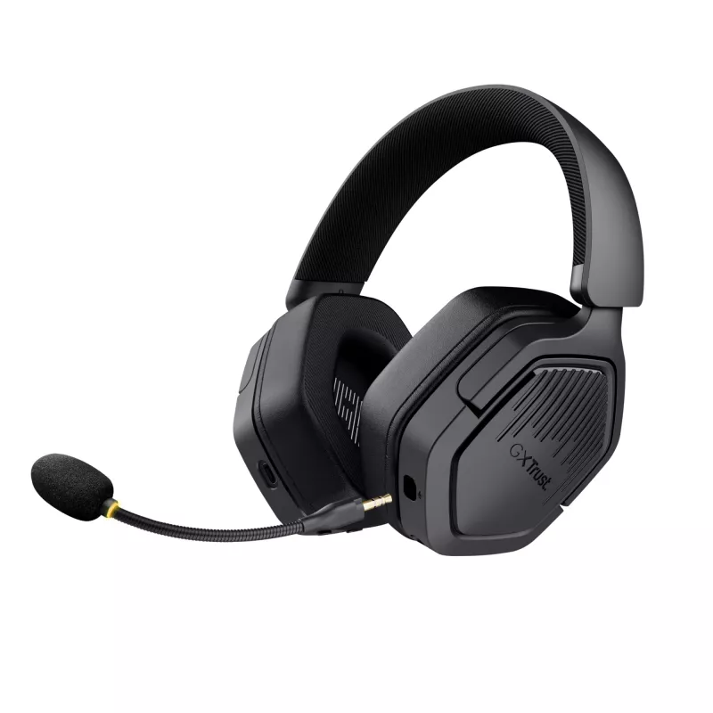 Trust GXT 493 Carus ausinės laidinės ir belaidės ant galvos, šalmo tipo žaidimų USB Type-C / USB Type-A Bluetooth juodos