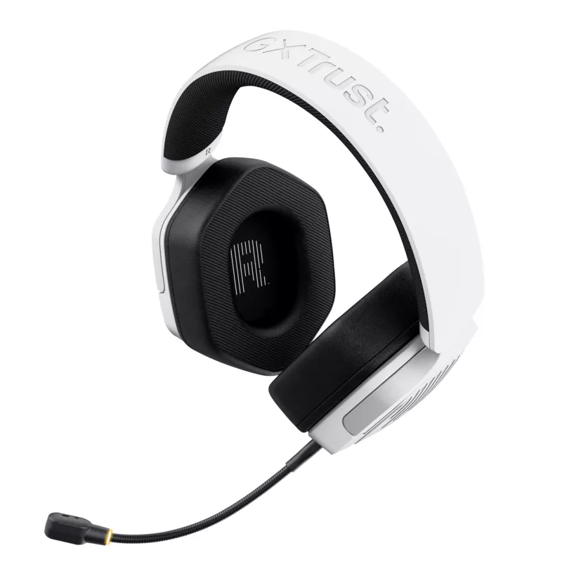 Trust GXT 493W Carus ausinės laidinės ir belaidės galvos juosta, šalmas žaidimams USB Type-C / USB Type-A Bluetooth balta