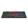 Mechaninė žaidimų klaviatūra TRUST 26135, 80% 87 klavišai, QWERTZ vokiškas išdėstymas, USB laidinė, juoda, 1,8 m laidas