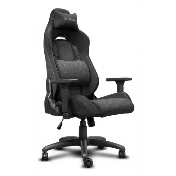 Universali žaidimų kėdė TRUST GXT 723 — paminkštinta sėdynė, maks. apkrova 150 kg, 710×750 mm, aukštis iki 134 cm, pilka
