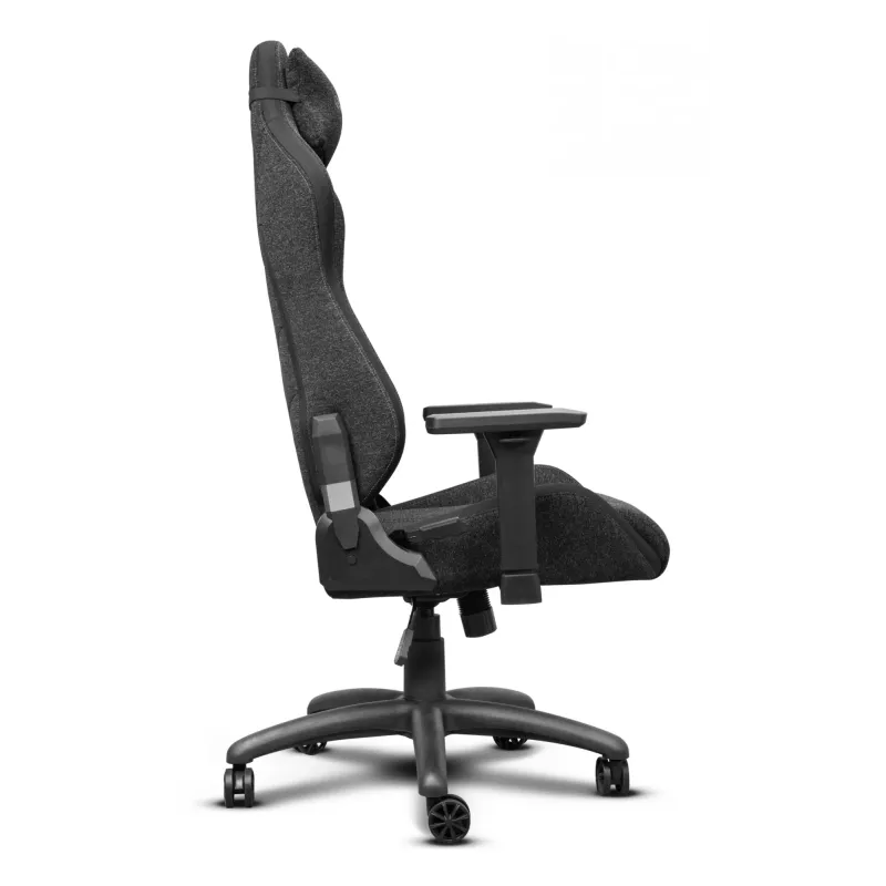 Universali žaidimų kėdė TRUST GXT 723 — paminkštinta sėdynė, maks. apkrova 150 kg, 710×750 mm, aukštis iki 134 cm, pilka