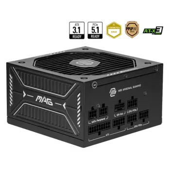 MSI MAG A650GLS PCIE5 maitinimo blokas 650 W 24 kontaktų ATX ATX Juoda