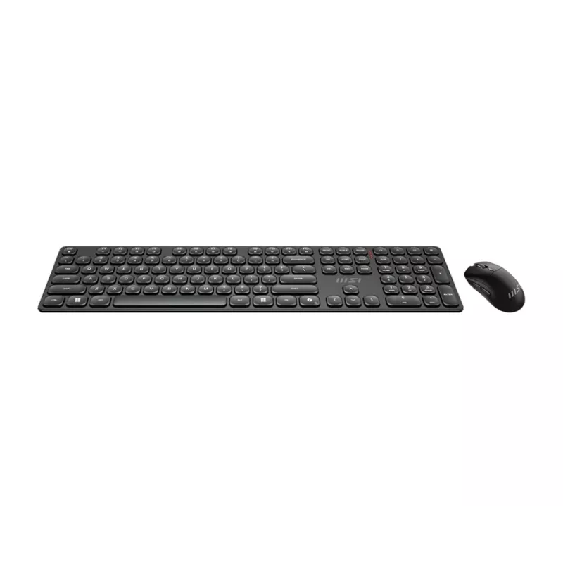 MSI FORGE K210 WIRELESS COMBO klaviatūra Pelė įskaičiuota Namams/Biurui USB Juoda