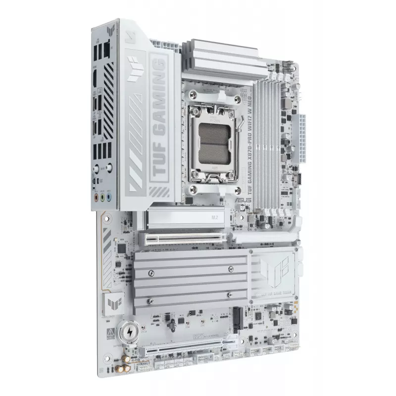 Pagrindinė plokštė ASUS TUF GAMING X870-PRO WIFI7 W NEO, AMD X870, lizdas AM5, ATX, DDR5, 4 DIMM, 256 GB, Wi‑Fi 7, 5Gb Ethernet
