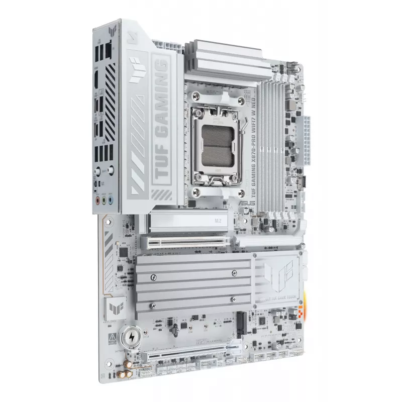 Pagrindinė plokštė ASUS TUF GAMING X870-PRO WIFI7 W NEO, AMD X870, lizdas AM5, ATX, DDR5, 4 DIMM, 256 GB, Wi‑Fi 7, 5Gb Ethernet