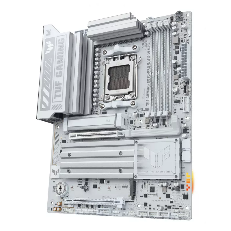 Pagrindinė plokštė ASUS TUF GAMING X870-PRO WIFI7 W NEO, AMD X870, lizdas AM5, ATX, DDR5, 4 DIMM, 256 GB, Wi‑Fi 7, 5Gb Ethernet
