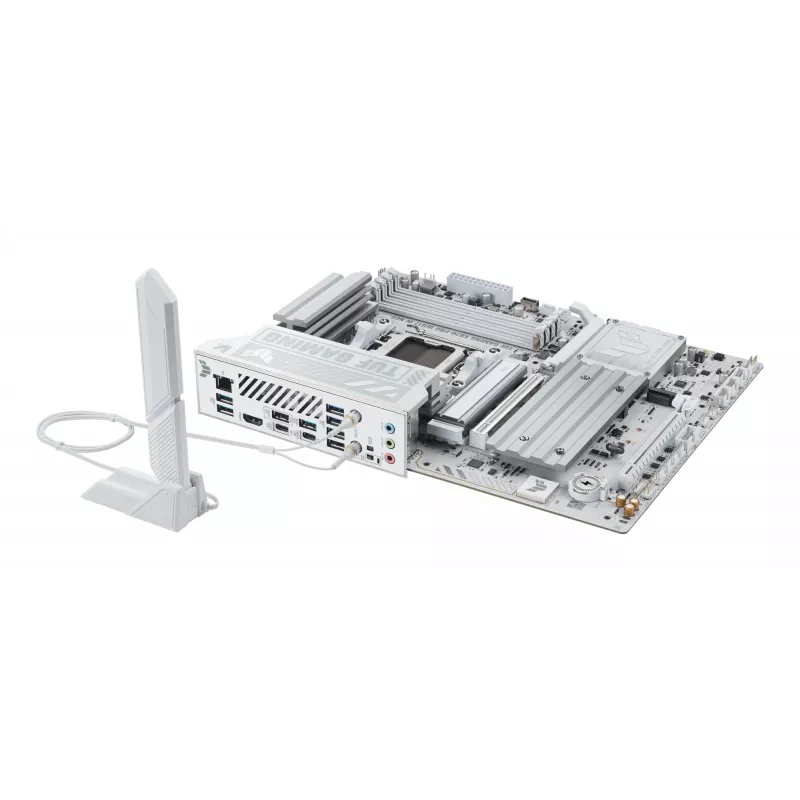 Pagrindinė plokštė ASUS TUF GAMING X870-PRO WIFI7 W NEO, AMD X870, lizdas AM5, ATX, DDR5, 4 DIMM, 256 GB, Wi‑Fi 7, 5Gb Ethernet