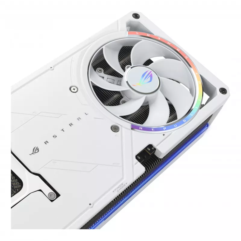 Vaizdo plokštė ASUS ROG Astral GeForce RTX 5090, 32 GB GDDR7, 512 bitų, PCIe 5.0, 3 ventiliatoriai, balta