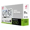 Vaizdo plokštė ASUS ROG Astral GeForce RTX 5090, 32 GB GDDR7, 512 bitų, PCIe 5.0, 3 ventiliatoriai, balta
