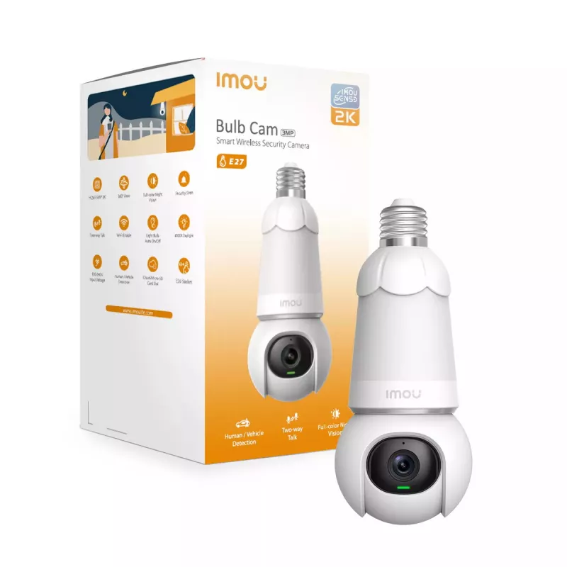IP apsaugos kamera Imou Bulb Cam 2304x1296 Lauko Belaidė 360°