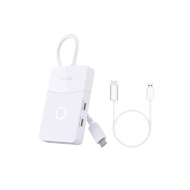 D-Link DUP-501 sąsajos šakotuvas USB 3.2 Gen 1 (3.1 Gen 1) Type-C 5000 Mbit/s Balta