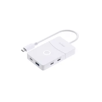 D-Link DUP-501 sąsajos šakotuvas USB 3.2 Gen 1 (3.1 Gen 1) Type-C 5000 Mbit/s Balta