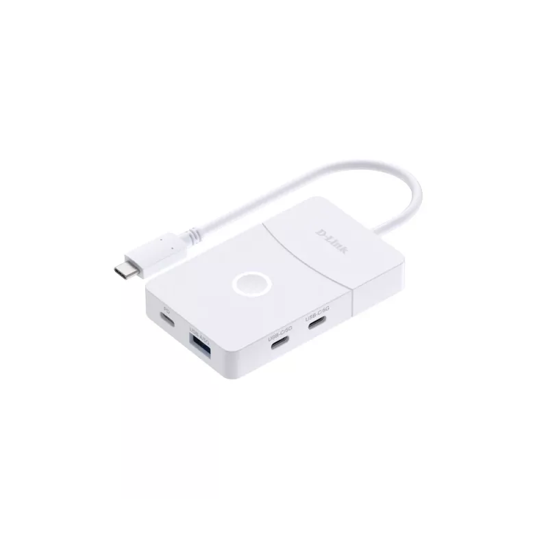 D-Link DUP-501 sąsajos šakotuvas USB 3.2 Gen 1 (3.1 Gen 1) Type-C 5000 Mbit/s Balta