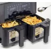 Ariete 4631 Dviguba karšto oro gruzdintuvė 9L, 2400W, bendra talpa 9L, 11 programų, daugiafunkcė, iki 3,6 kg kepto maisto, temperatūra iki 200 °C, dvigubas krepšys, juoda