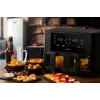 Ariete 4631 Dviguba karšto oro gruzdintuvė 9L, 2400W, bendra talpa 9L, 11 programų, daugiafunkcė, iki 3,6 kg kepto maisto, temperatūra iki 200 °C, dvigubas krepšys, juoda