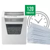 “Leitz IQ Office” popieriaus smulkintuvas, apsaugos lygis P5, mikropjovimas, 22,3 cm, 2 x 15 mm, 23 l, 250 lapų, 55 dB