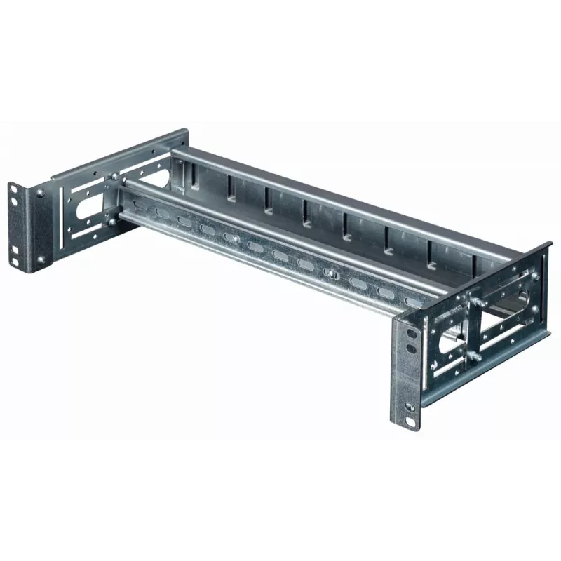 Rack rail 19 inch EQUIP EZR-DIN-4, 4U DIN, RAL7035 Pilka, 485×210 mm