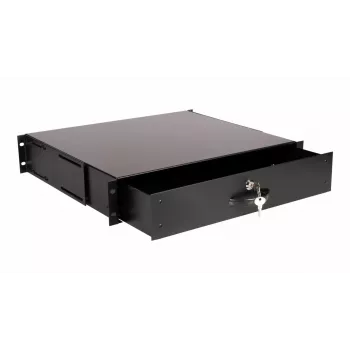 Stalčiaus blokas Equip Lockable Drawer 19' 2U RAL9005 Juoda